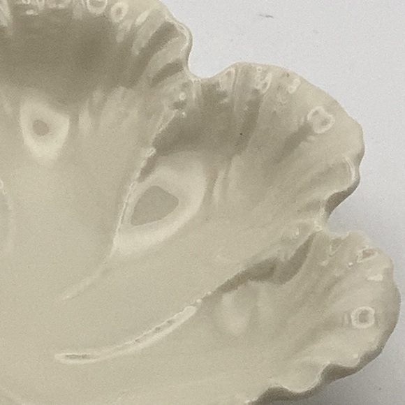 Vintage Lenox Round Veined Leaf Bowl - Picture 7 of 9